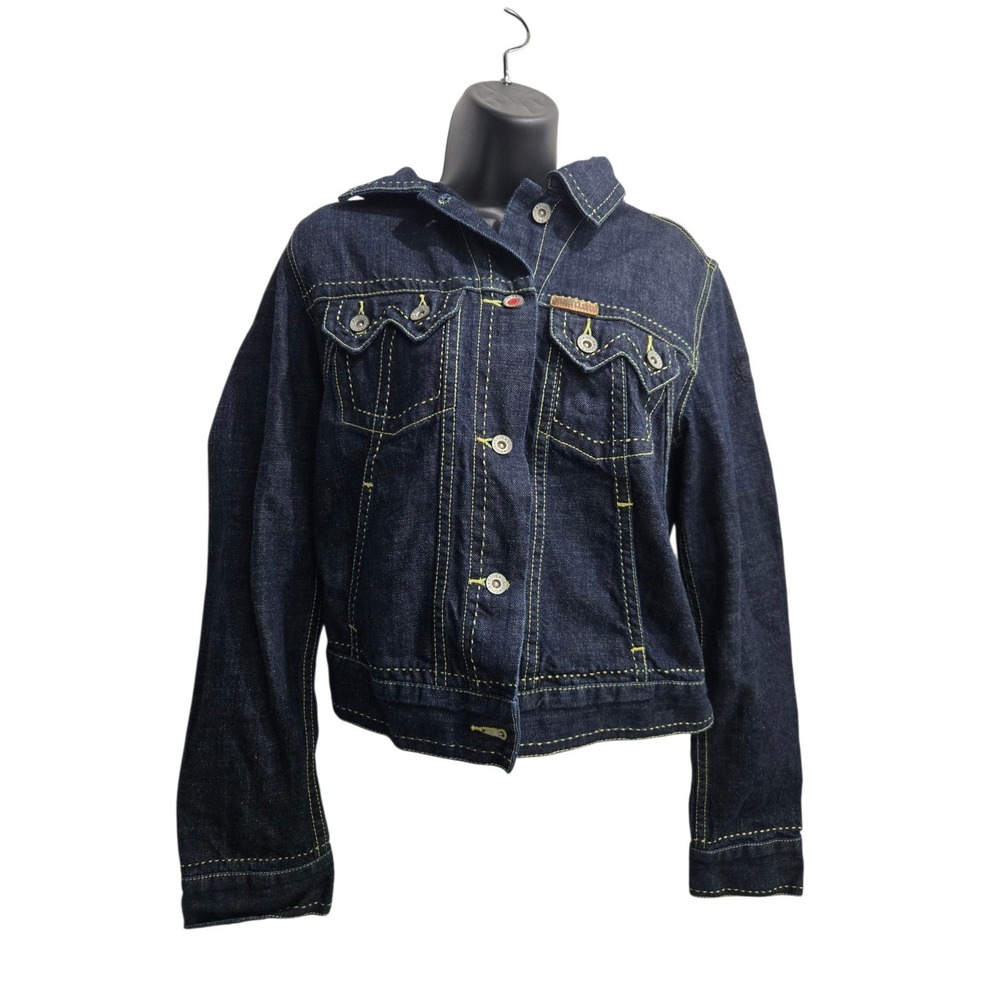 GSUS Sindustries Denim Jacket - Dark Wash Raw Style - Women's Medium